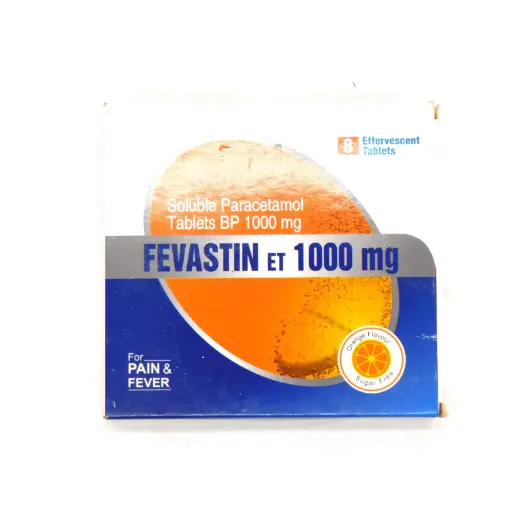 Paracetamol Effervescent 1000mg Tablets (Fevastin)