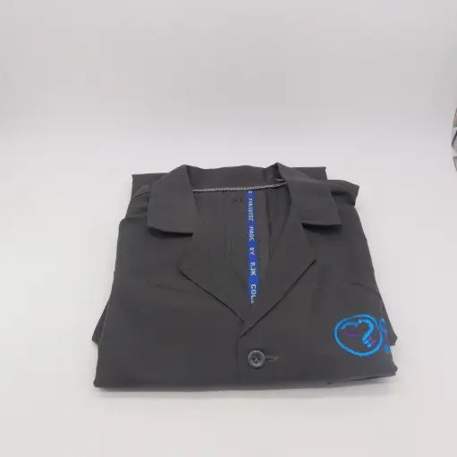 Chebu Lab Coat Large (Grey Embroidery)