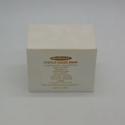 Sterile Gauze Swabs 5cm x 5cm (Medimax)