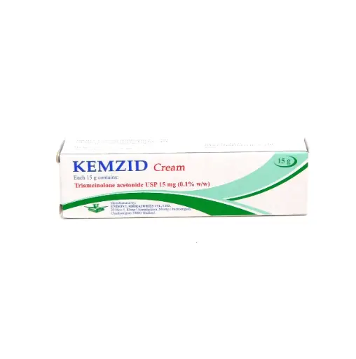 Triamcinolone Acetonide 0.1% w/w Topical Cream 15g (Kemzid)