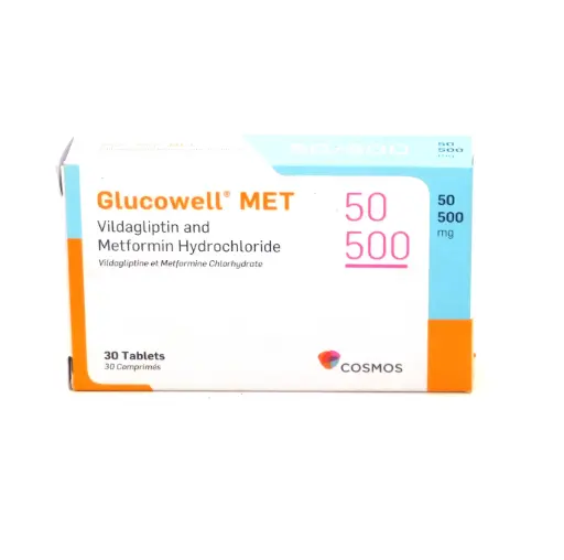 Vildagliptin/Metformin Hydrochloride 50/500mg (GlucowellMET) 