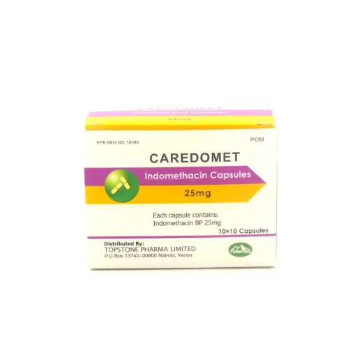 Indomethacin 25mg Capsules (Caredomet)