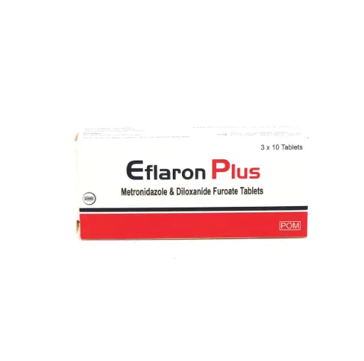 Metronidazole/Diloxanide 200/250mg Tablets (Eflaron Plus)